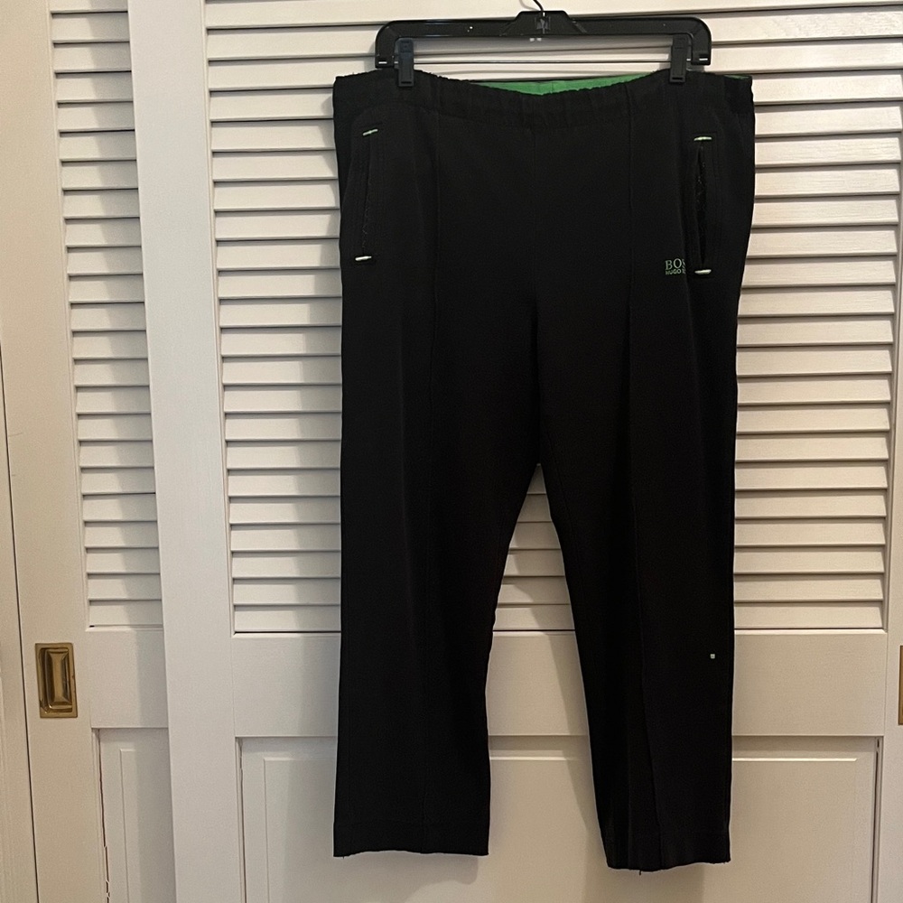 Boss Black Men's Joggers with Green Trim
